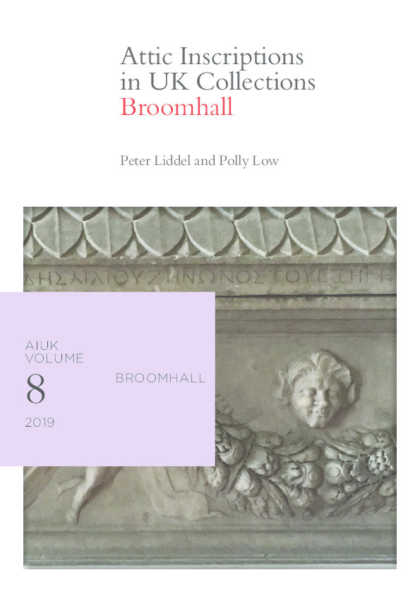 Attic Inscriptions in UK Collections 8: Broomhall Thumbnail