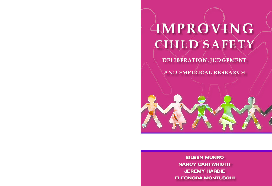 Improving Child Safety: deliberation, judgement and empirical research Thumbnail