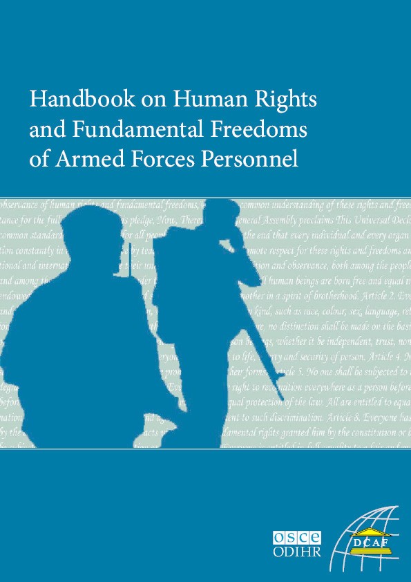 Handbook on Human Rights and Fundamental Freedoms of Armed Forces Personnel Thumbnail