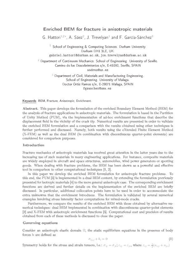Enriched BEM for fracture in anisotropic materials Thumbnail