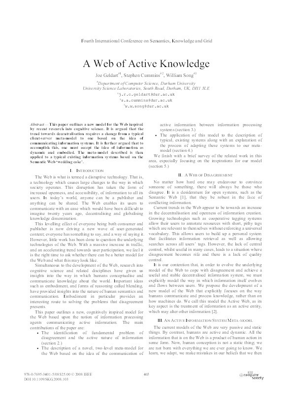 A Web of Active Knowledge Thumbnail