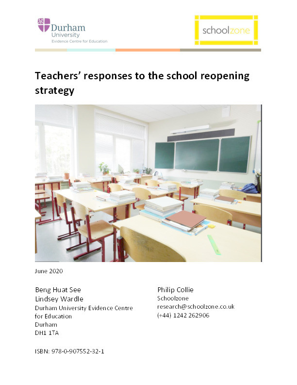 Teachers’ responses to the school reopening strategy Thumbnail