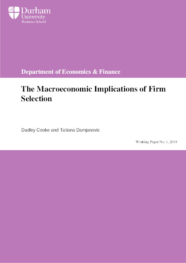 The Macroeconomic Implications of Firm Selection Thumbnail