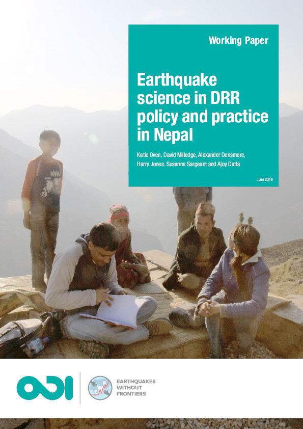 Earthquake science in DRR policy and practice in Nepal Thumbnail