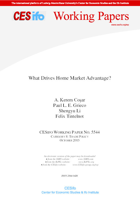 What Drives Home Market Advantage? Thumbnail