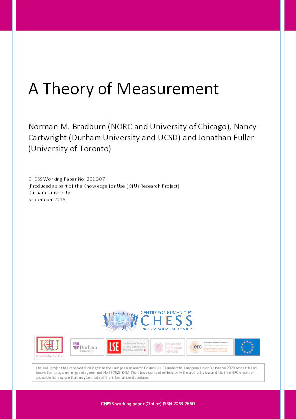 A Theory of Measurement Thumbnail