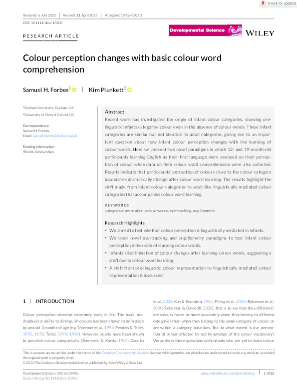 Colour perception changes with basic colour word comprehension Thumbnail
