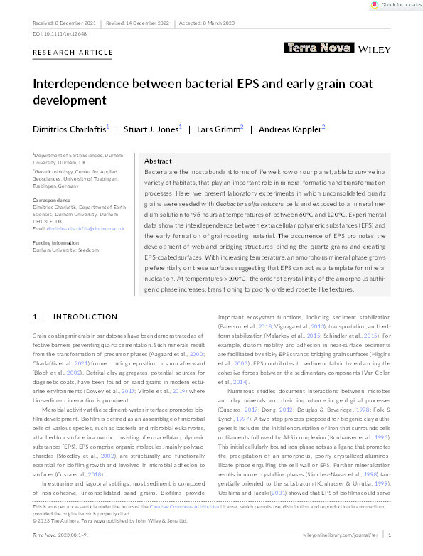 Interdependence between bacterial EPS and early grain coat development Thumbnail