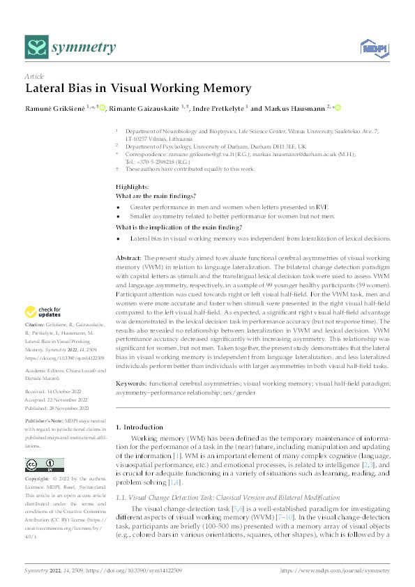 Lateral bias in visual working memory Thumbnail