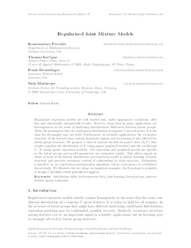 Regularized joint mixture models Thumbnail