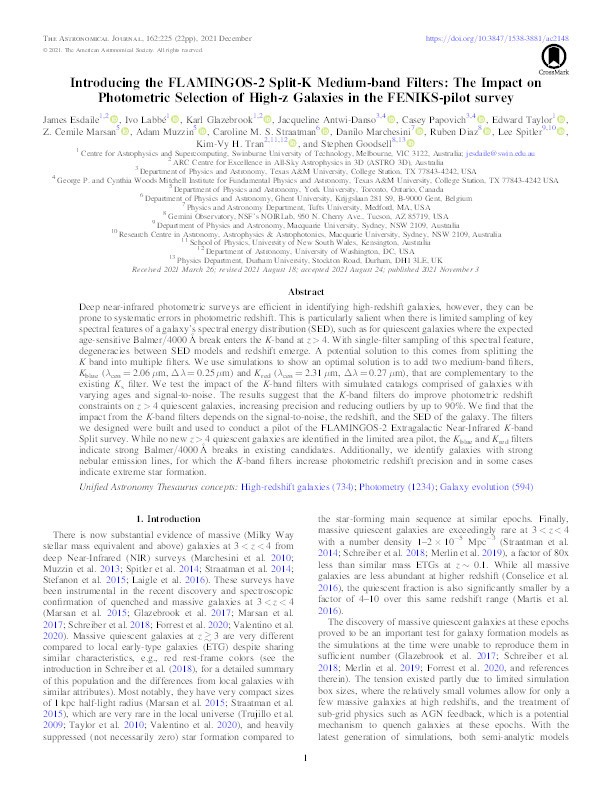 Introducing the FLAMINGOS-2 Split-K Medium-band Filters: The Impact on Photometric Selection of High-z Galaxies in the FENIKS-pilot survey Thumbnail