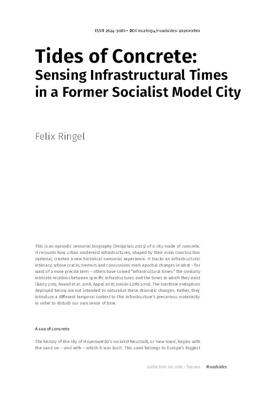 Tides of Concrete: Sensing Infrastructural Times in a Former Socialist Model City Thumbnail