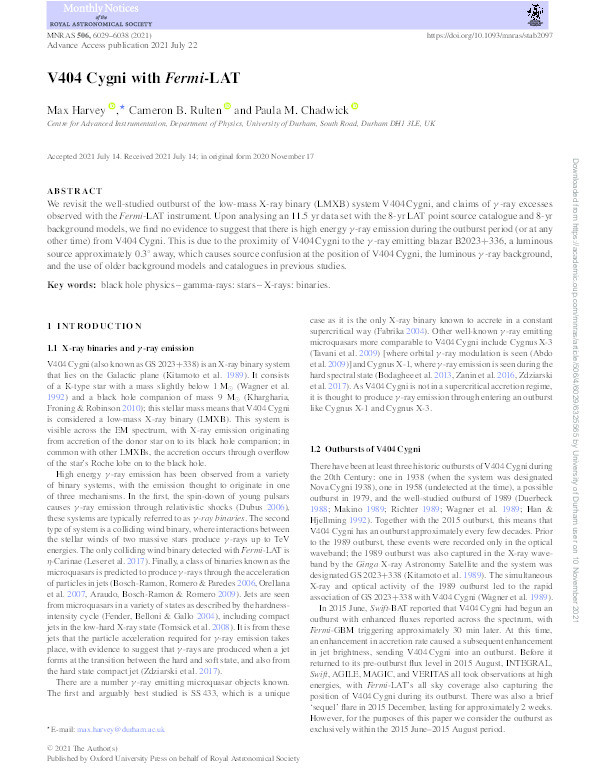 V404 Cygni with Fermi-LAT Thumbnail