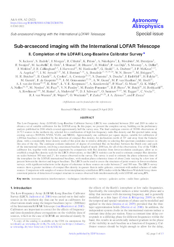 Sub-arcsecond imaging with the International LOFAR Telescope II. Completion of the LOFAR Long-Baseline Calibrator Survey Thumbnail