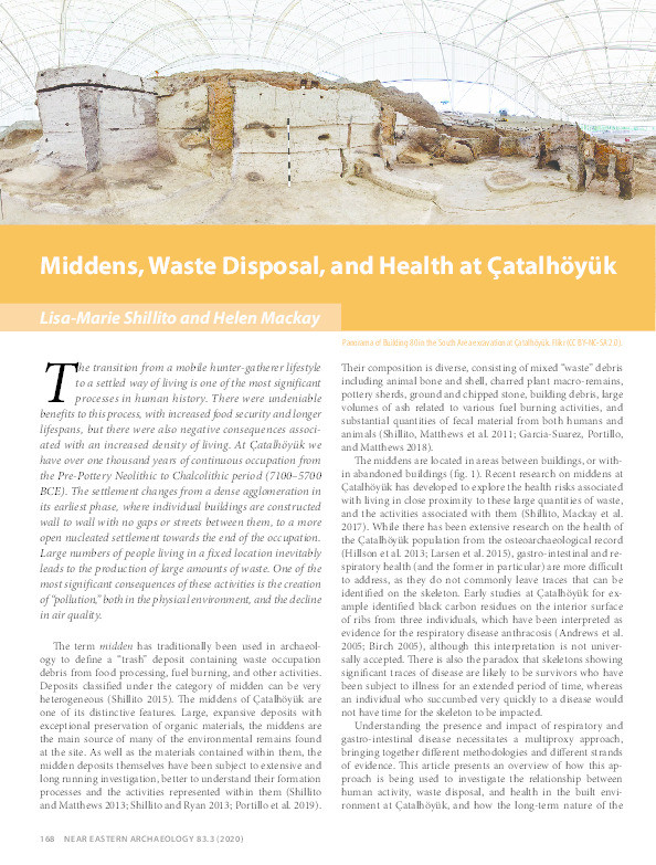 Middens, Waste Disposal, and Health at Çatalhöyük Thumbnail