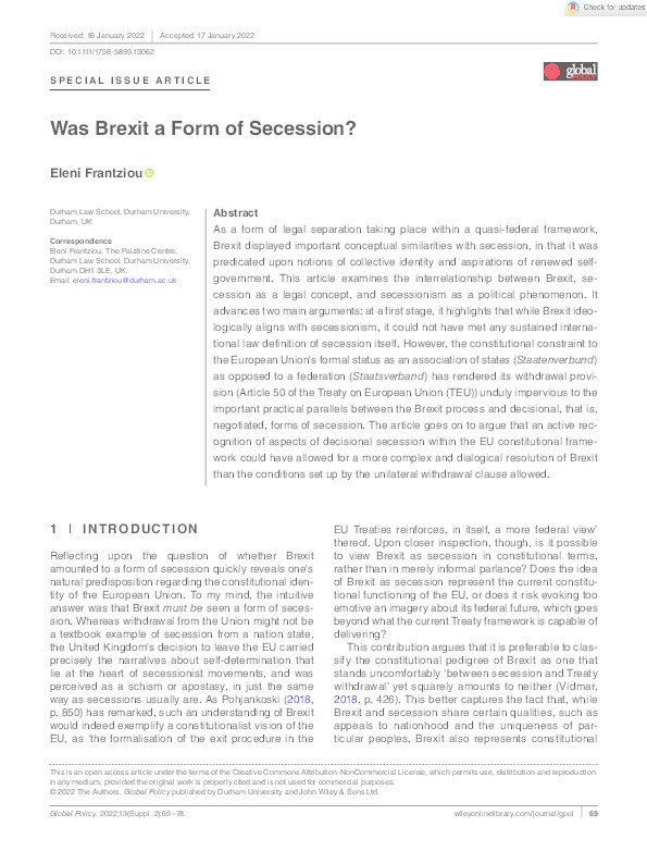 Was Brexit a Form of Secession? Thumbnail