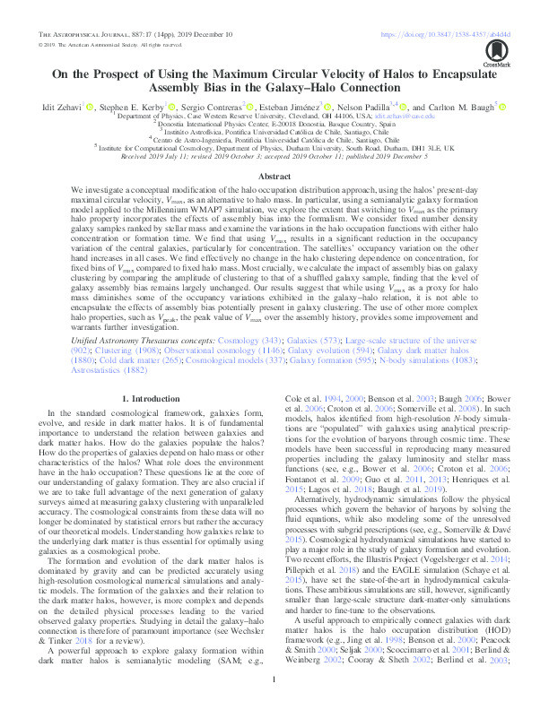 On the Prospect of Using the Maximum Circular Velocity of Halos to Encapsulate Assembly Bias in the Galaxy–Halo Connection Thumbnail