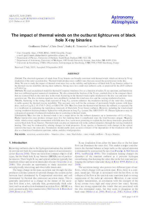 The impact of thermal winds on the outburst lightcurves of black hole X-ray binaries Thumbnail