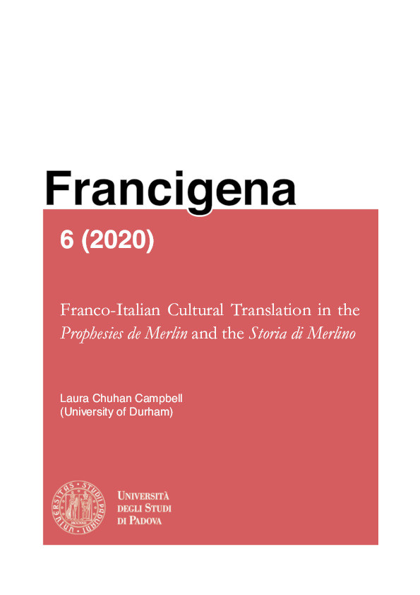 Franco-Italian Cultural Translation in the Prophecies de Merlin and the Storia di Merlino Thumbnail