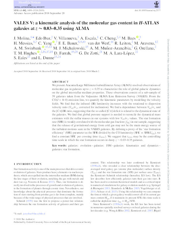 VALES V: a kinematic analysis of the molecular gas content in H-ATLAS galaxies at z ∼ 0.03–0.35 using ALMA Thumbnail