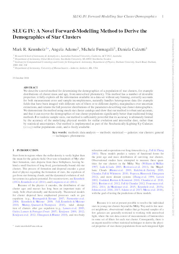 SLUG IV: A Novel Forward-Modelling Method to Derive the Demographics of Star Clusters Thumbnail