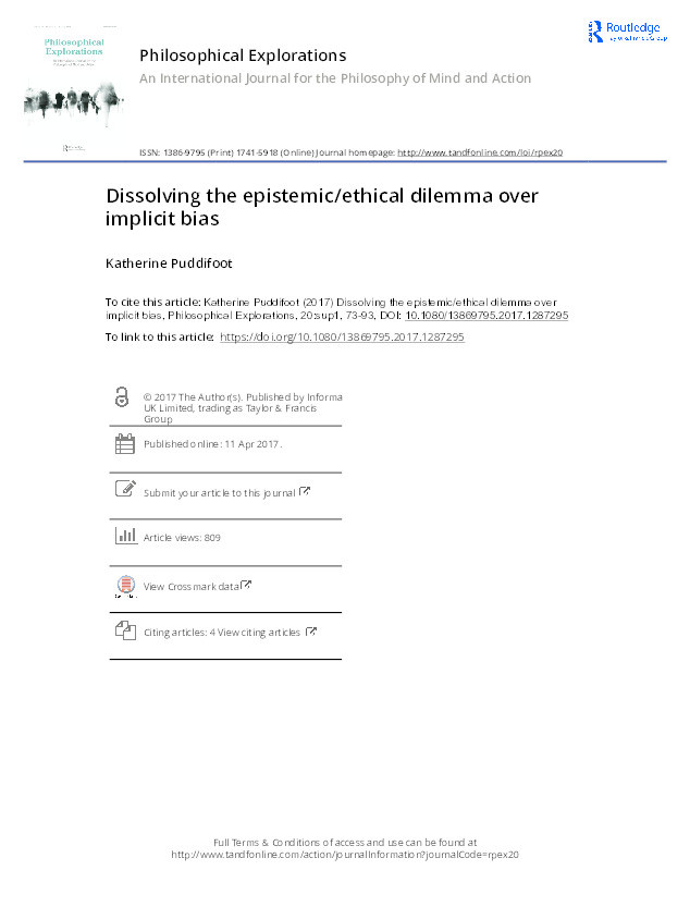 Dissolving the epistemic/ethical dilemma over implicit bias Thumbnail