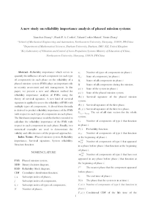 A new study on reliability importance analysis of phased mission systems Thumbnail