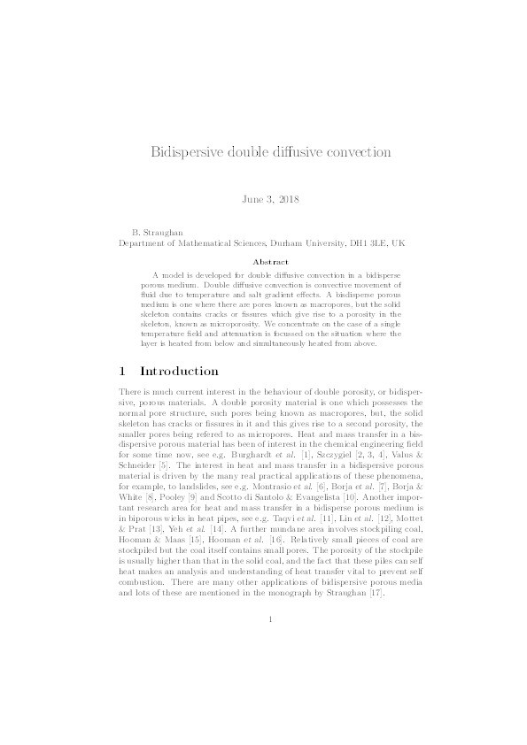 Bidispersive double diffusive convection Thumbnail