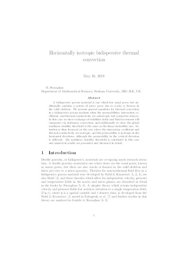 Horizontally isotropic bidispersive thermal convection Thumbnail