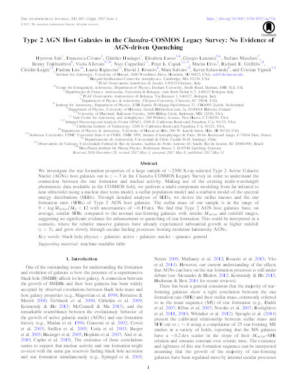 Type 2 AGN Host Galaxies in the Chandra-COSMOS Legacy Survey: No Evidence of AGN-driven Quenching Thumbnail