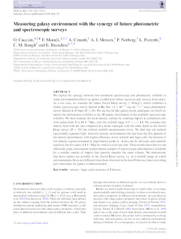 Measuring galaxy environment with the synergy of future photometric and spectroscopic surveys Thumbnail