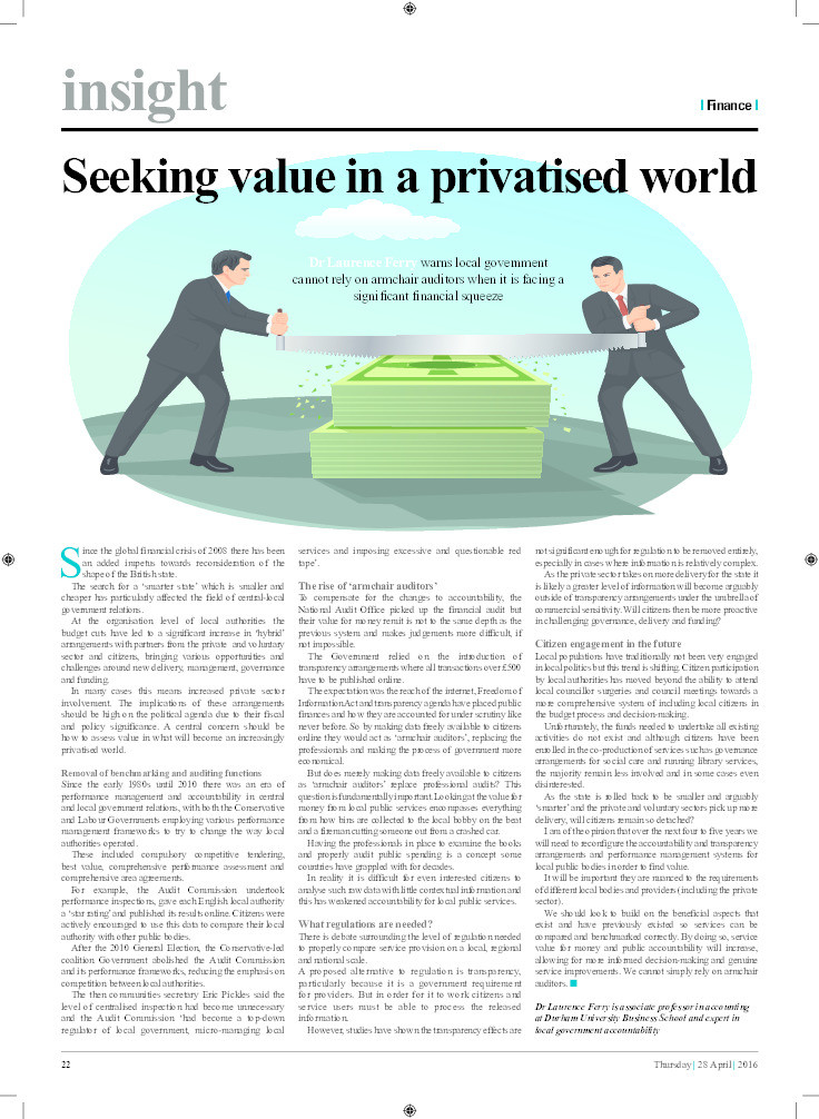 Seeking value in a privatised world Thumbnail
