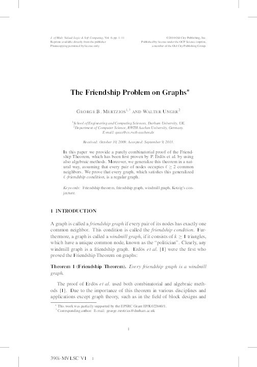 The friendship problem on graphs Thumbnail