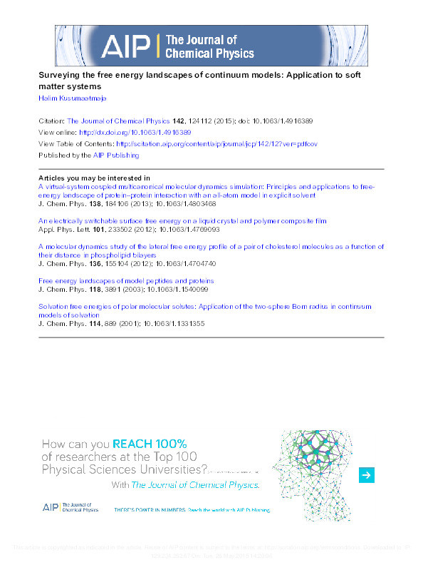 Surveying the free energy landscapes of continuum models: Application to soft matter systems Thumbnail