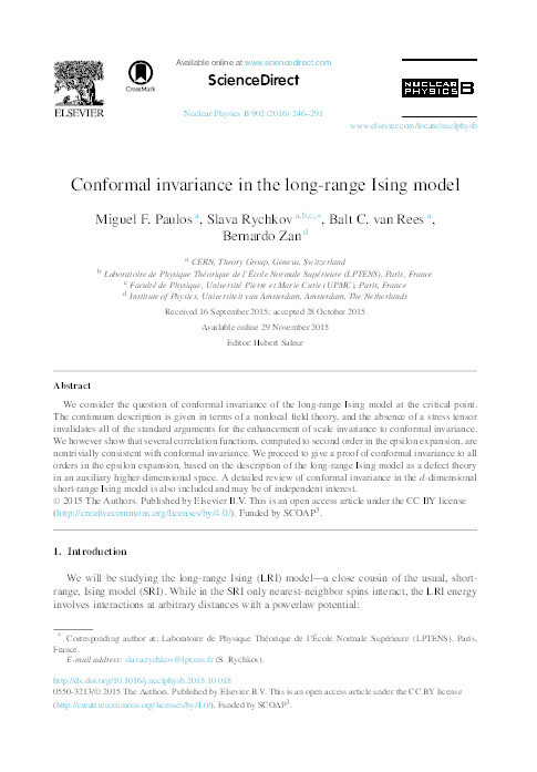 Conformal invariance in the long-range Ising model Thumbnail