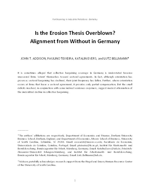 Is the Erosion Thesis Overblown? Alignment from Without in Germany Thumbnail