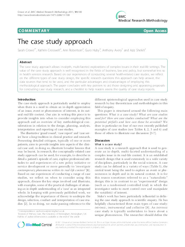 The Case Study Approach Thumbnail