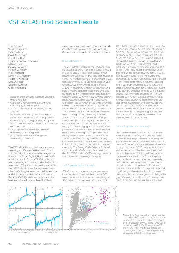 VST ATLAS First Science Results Thumbnail