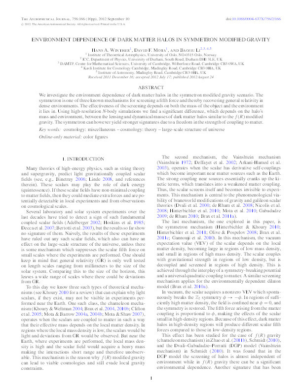 Environment dependence of dark matter halos in symmetron modified gravity Thumbnail