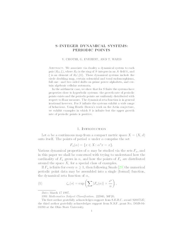 S-integer dynamical systems: periodic points Thumbnail