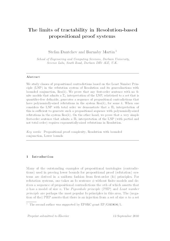 The limits of tractability in Resolution-based propositional proof systems Thumbnail