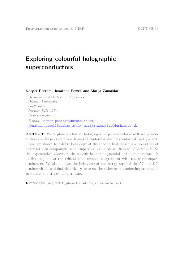 Exploring colourful holographic superconductors Thumbnail