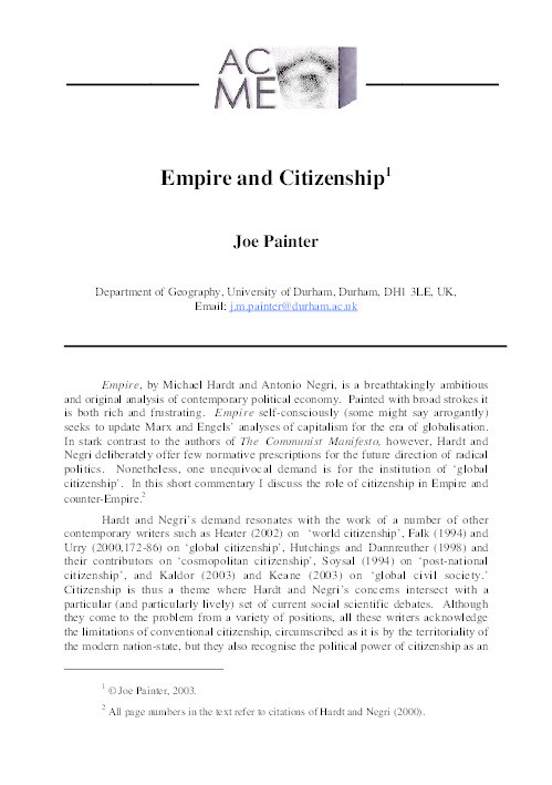Empire and citizenship Thumbnail