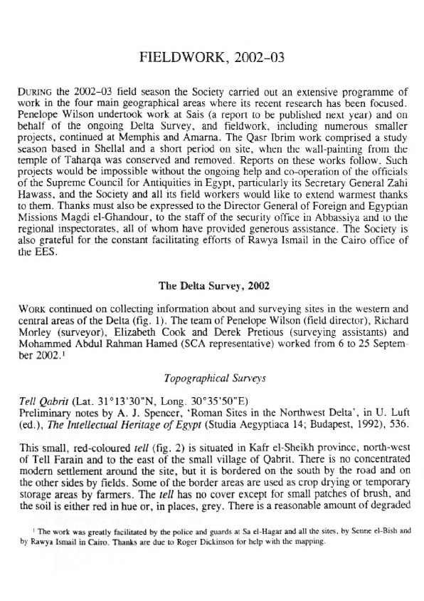 The Delta Survey, 2002 Thumbnail