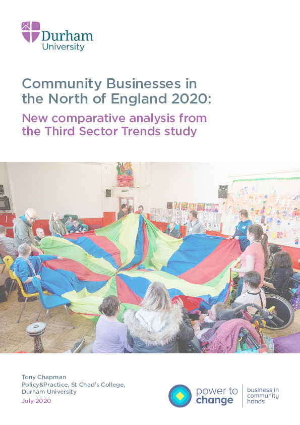 Community businesses in the North of England 2020: new comparative analysis from the Third Sector Trends Study Thumbnail