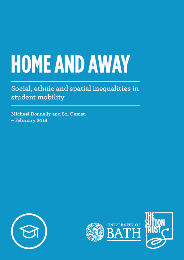 HOME AND AWAY: Social, ethnic and spatial inequalities in student mobility Thumbnail