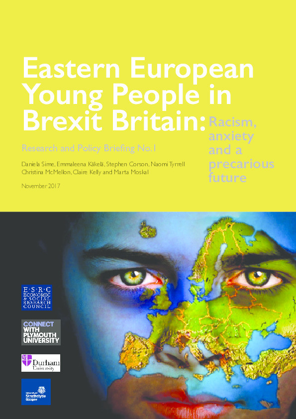 Eastern European Young People in Brexit Britain: Racism, Anxiety and a Precarious Future Thumbnail