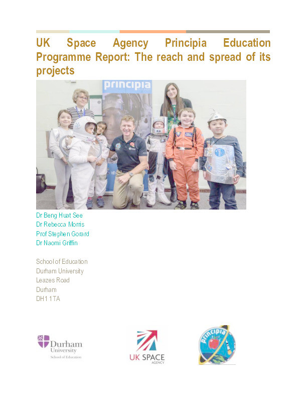 UK Space Agency Principia Education Programme Report: The reach and spread of its projects Thumbnail