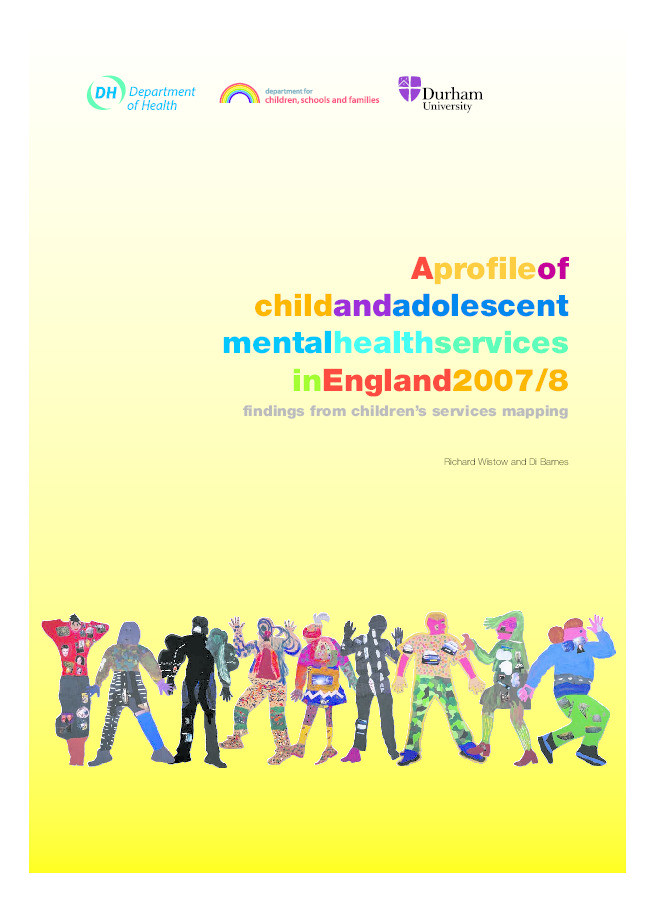 A Profile of Child and Adolescent Mental Health Services in England 2007/8 Thumbnail