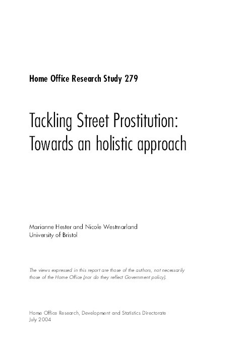 Tackling Street Prostitution: Towards a Holistic Approach Thumbnail
